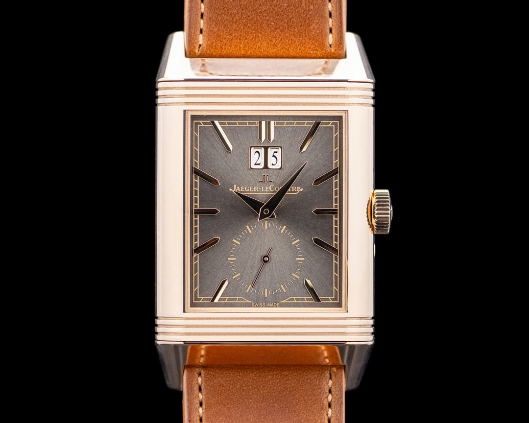 Image of Jaeger-LeCoultre Reverso Tribute Geographic 18K Rose Gold Brown Dial 2025 LIMITED