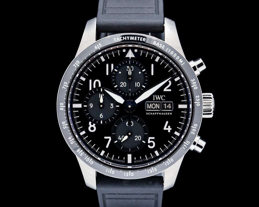 IWC Pilot's Watch Performance Chronograph 41 AMG Titanium Black Dial