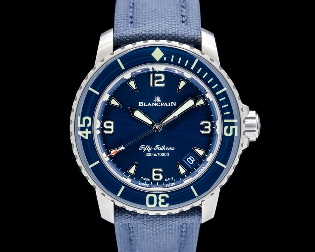 Blancpain 5010 Fifty Fathoms Automatique Titanium Blue Dial