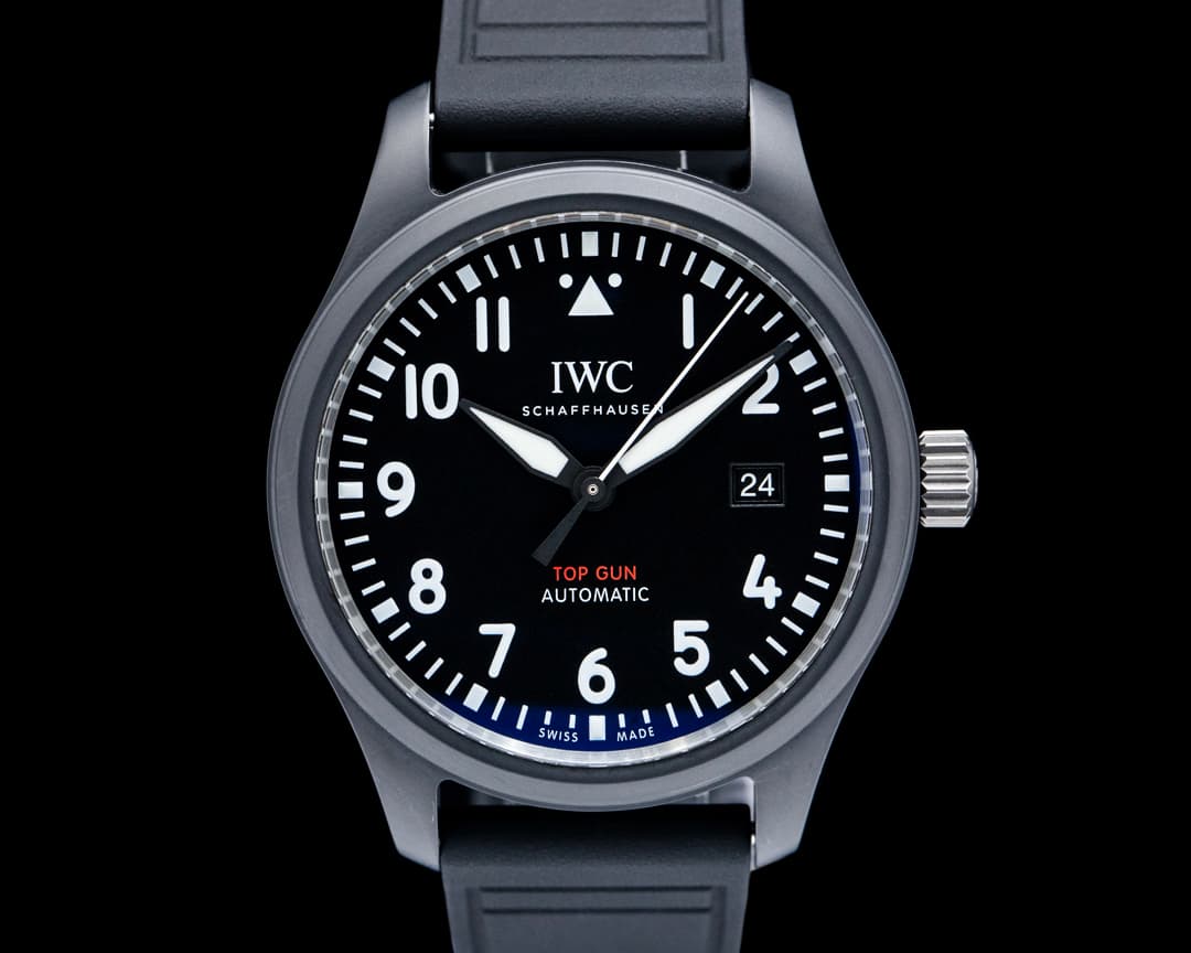 Image of IWC IW326906 Pilot's Watch Automatic TOP GUN Ceramic Black Dial