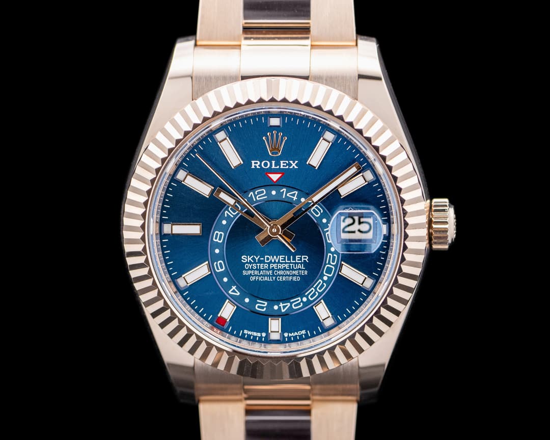 Rolex 336935 Sky-Dweller 18K Rose Gold Blue Dial