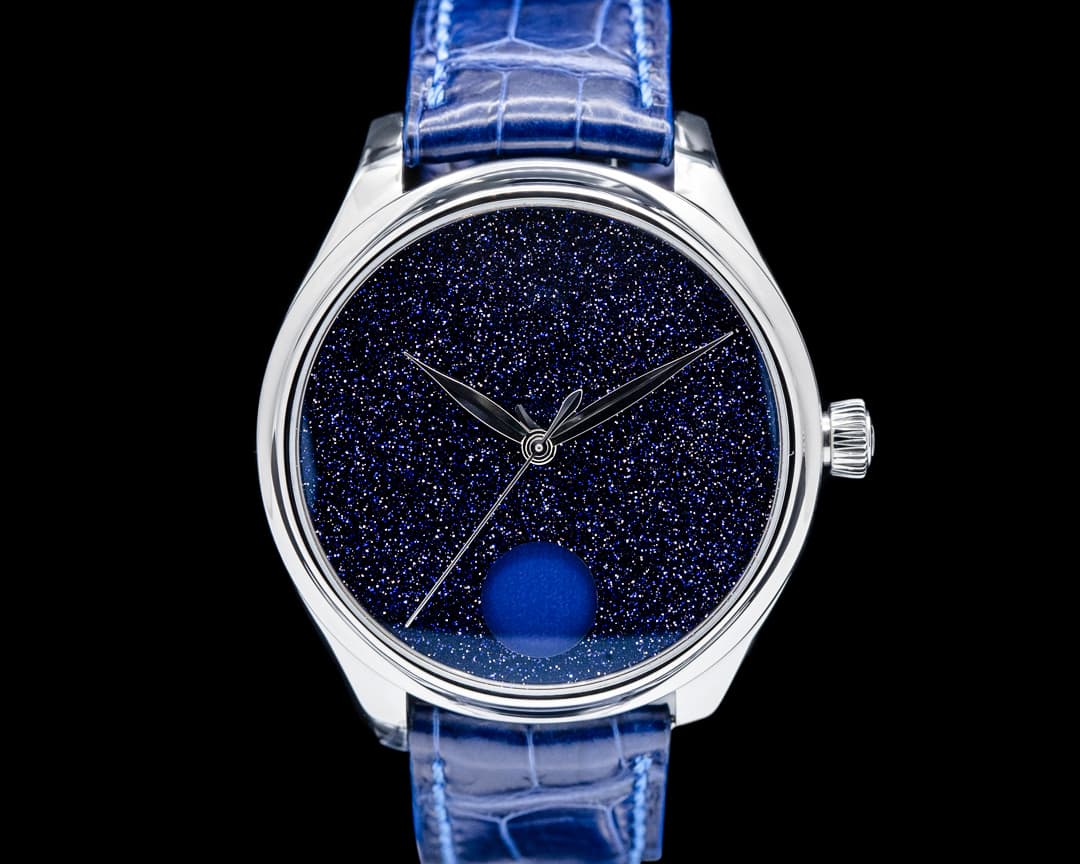 Image of H. Moser & Cie. Endeavour Perpetual Moon Concept SS Aventurine Dial LIMITED