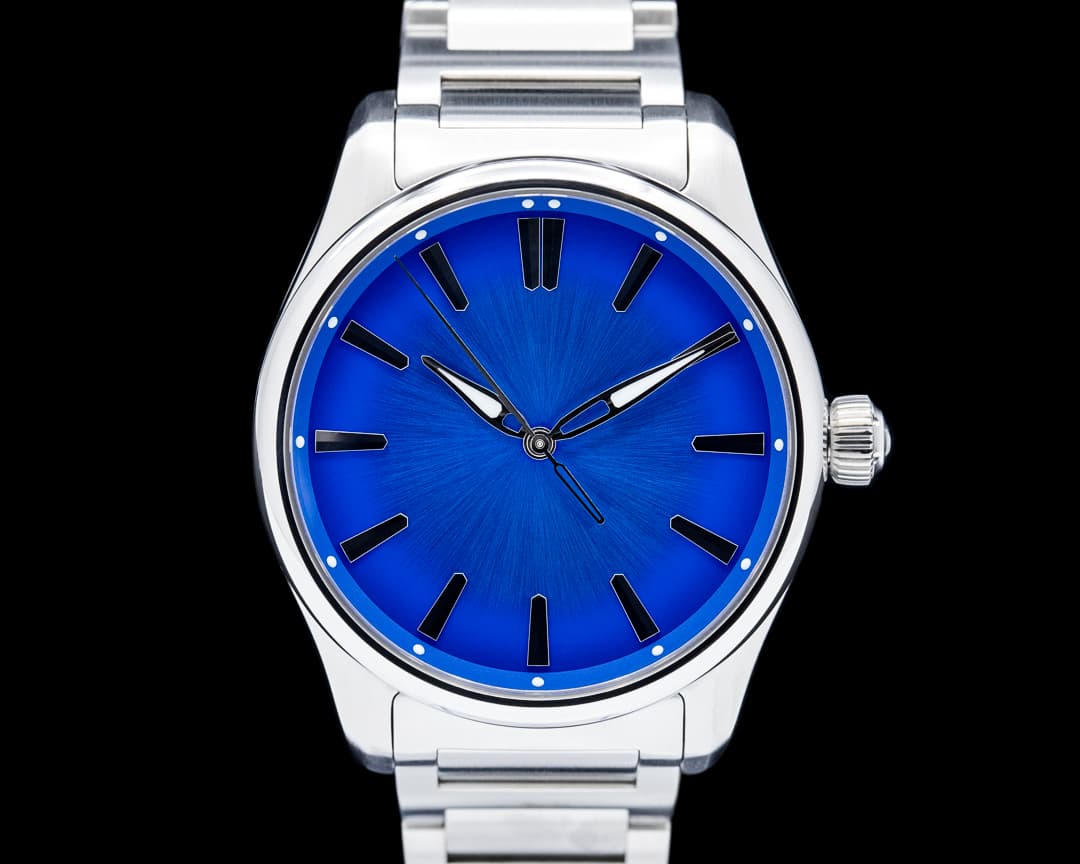 Image of H. Moser & Cie. 3200-1217 Pioneer Centre Seconds Arctic Blue SS Blue Dial 2025