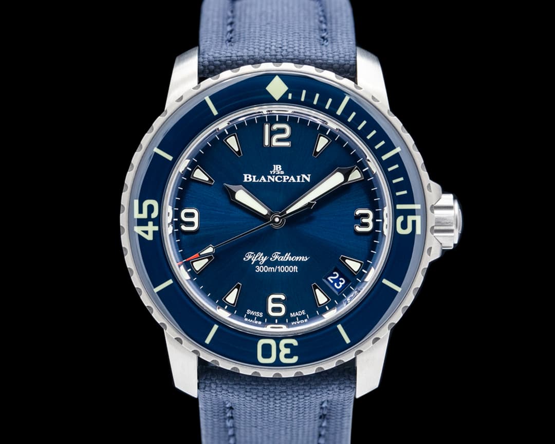 Blancpain 5010 Fifty Fathoms Automatique Titanium Blue Dial