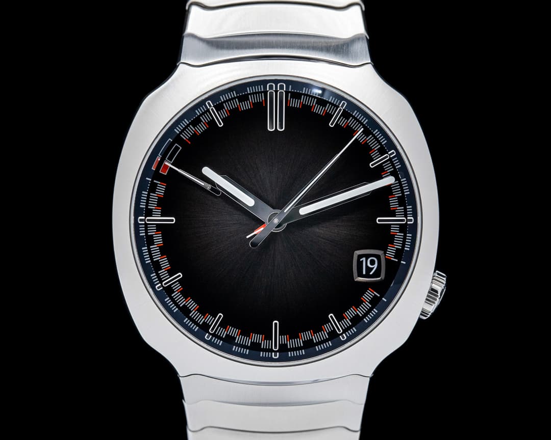 Image of H. Moser & Cie. 6812-1200 Streamliner Perpetual Calendar SS Gray Dial 2026