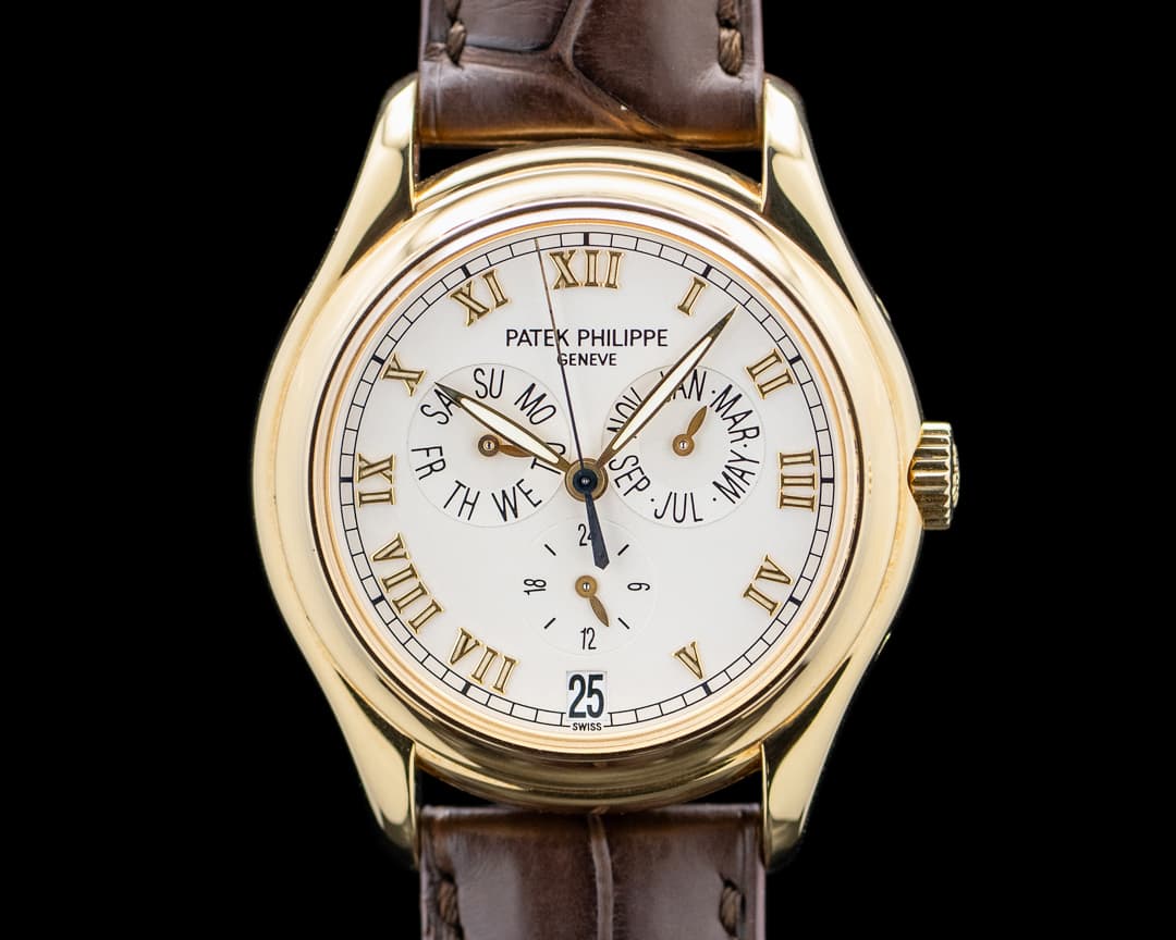 Image of Patek Philippe 5035J Annual Calendar 18K Yellow Gold Silver Dial