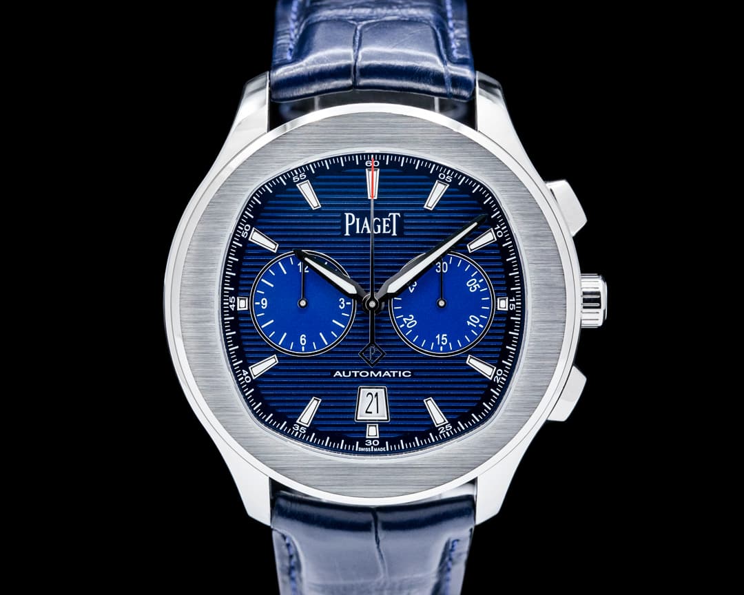 Piaget G0A43002 Polo Chronograph SS Blue Dial