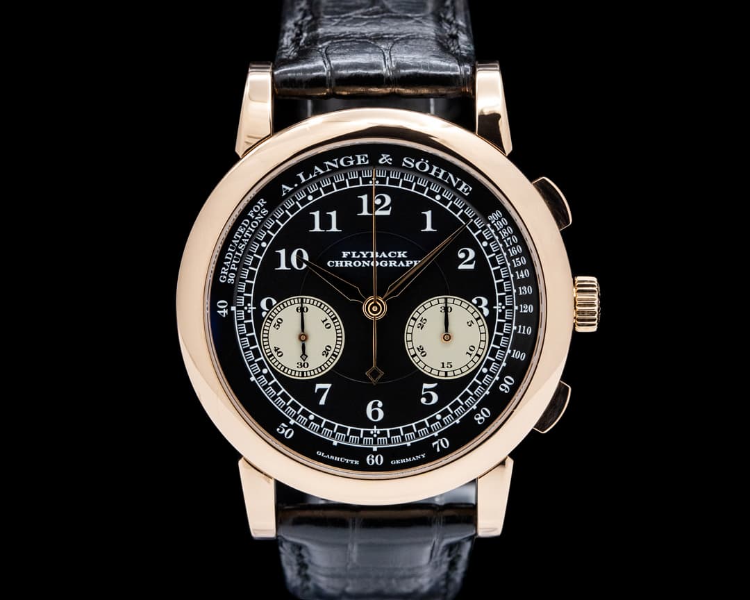 A. Lange & Söhne 401.031 1815 Chronograph 18K Rose Gold Black Dial