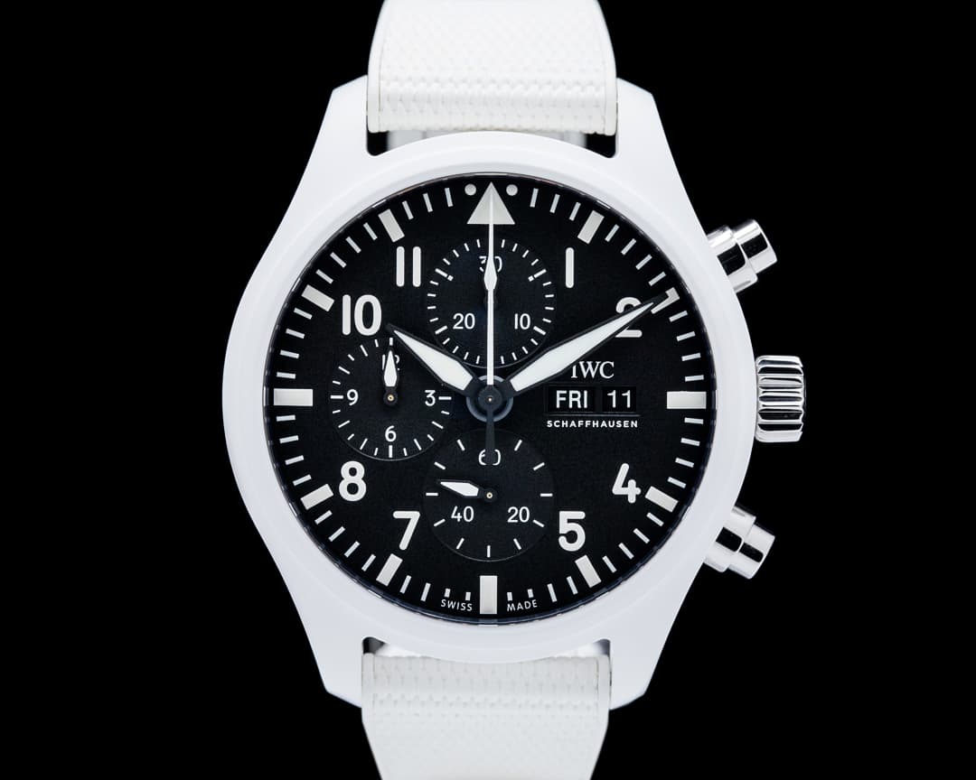 IWC Pilot Chronograph Top Gun Lake Tahoe Ceramic Black Dial UNWORN