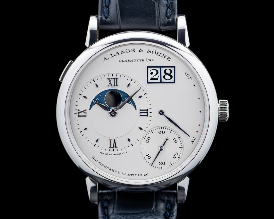 Image of A. Lange & Söhne Grande Lange 1 Moonphase Platinum Silver Dial