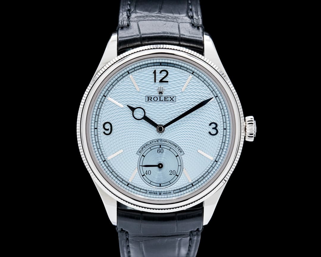 Rolex 52506 1908 Platinum Ice Blue Guilloche Dial 2025