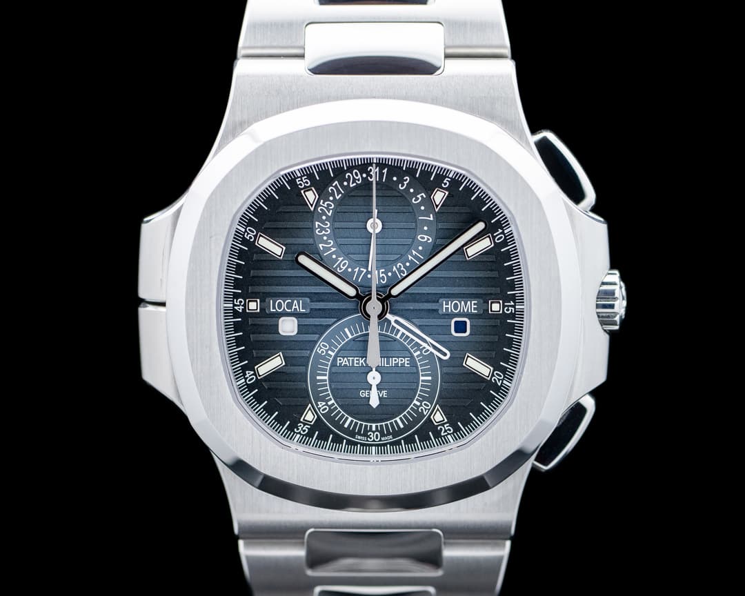 Patek Philippe 5990 Nautilus Travel Time Chronograph SS Blue Dial 2025
