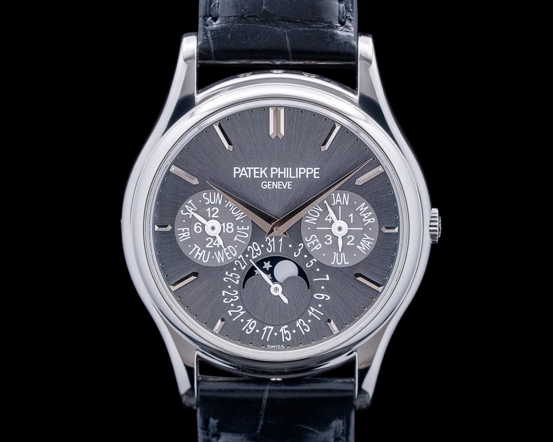 Image of Patek Philippe 5140P Perpetual Calendar Platinum Charcoal Gray Dial RARE