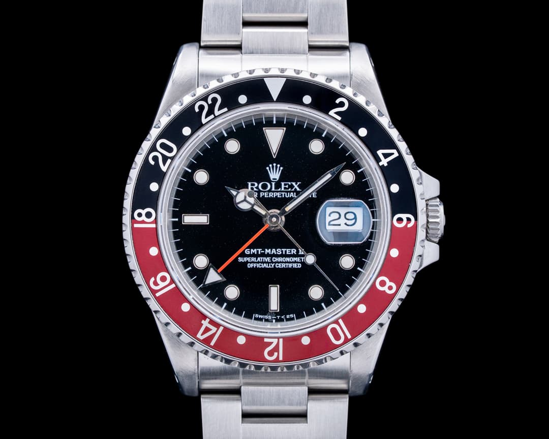 Image of Rolex 16710 GMT-Master II Coke Bezel SS Black Dial Circa. 1989