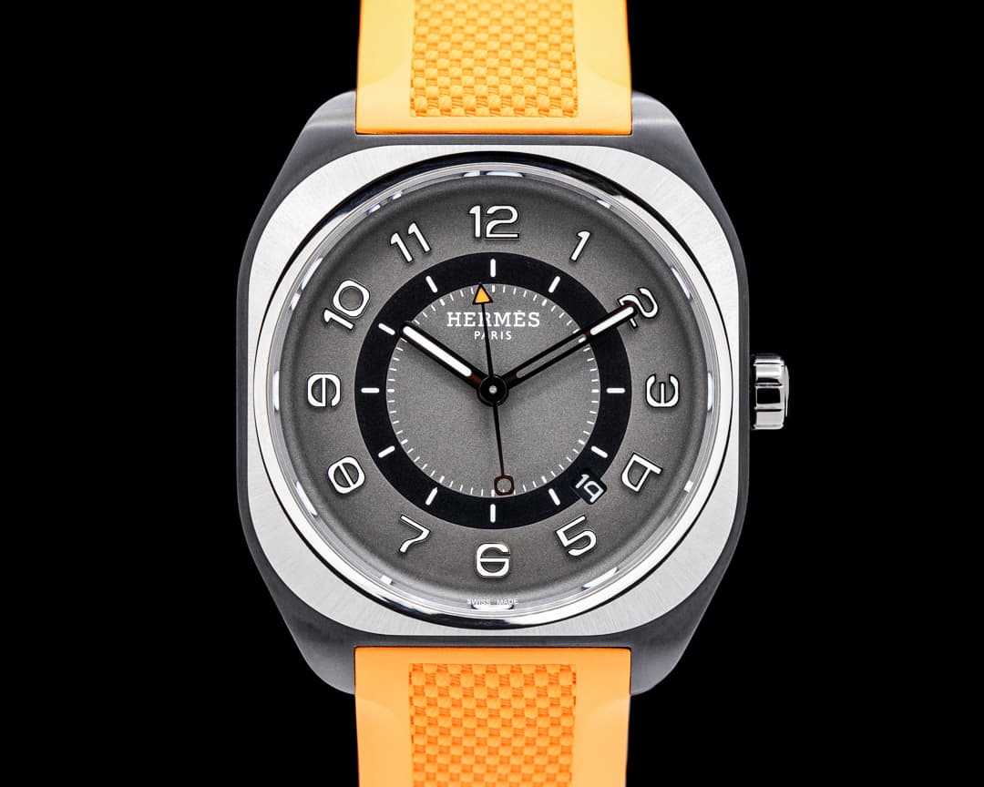 Hermès H08 Titanium DLC Black Dial