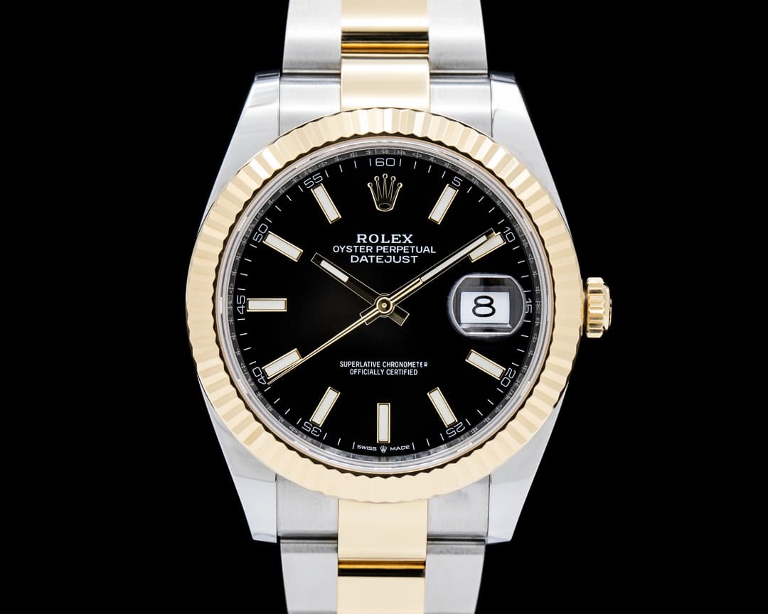 Rolex 126333 Datejust 41 18K YG / SS Black Dial
