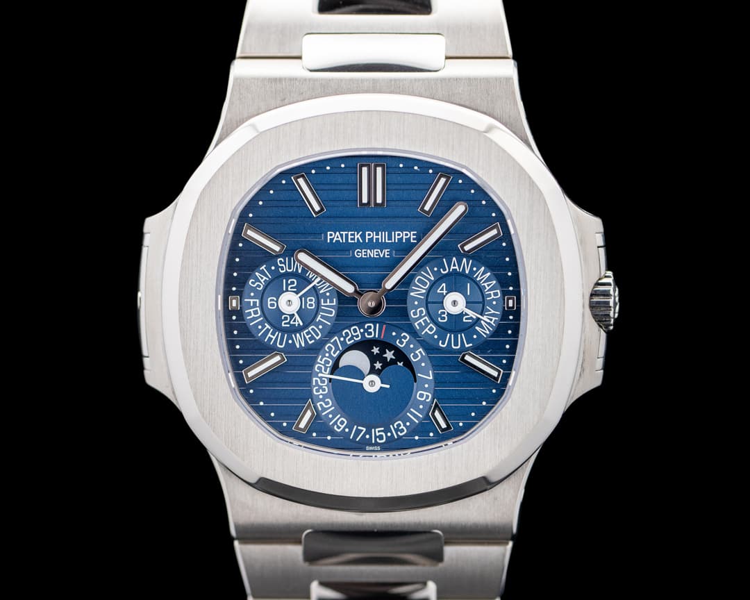 Image of Patek Philippe 5740/1G Nautilus Perpetual Calendar 18K White Gold Blue Dial