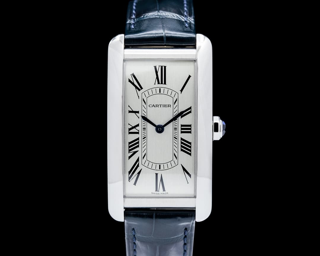 Cartier WSTA0083 Tank Americaine Large SS Silver Dial 2026