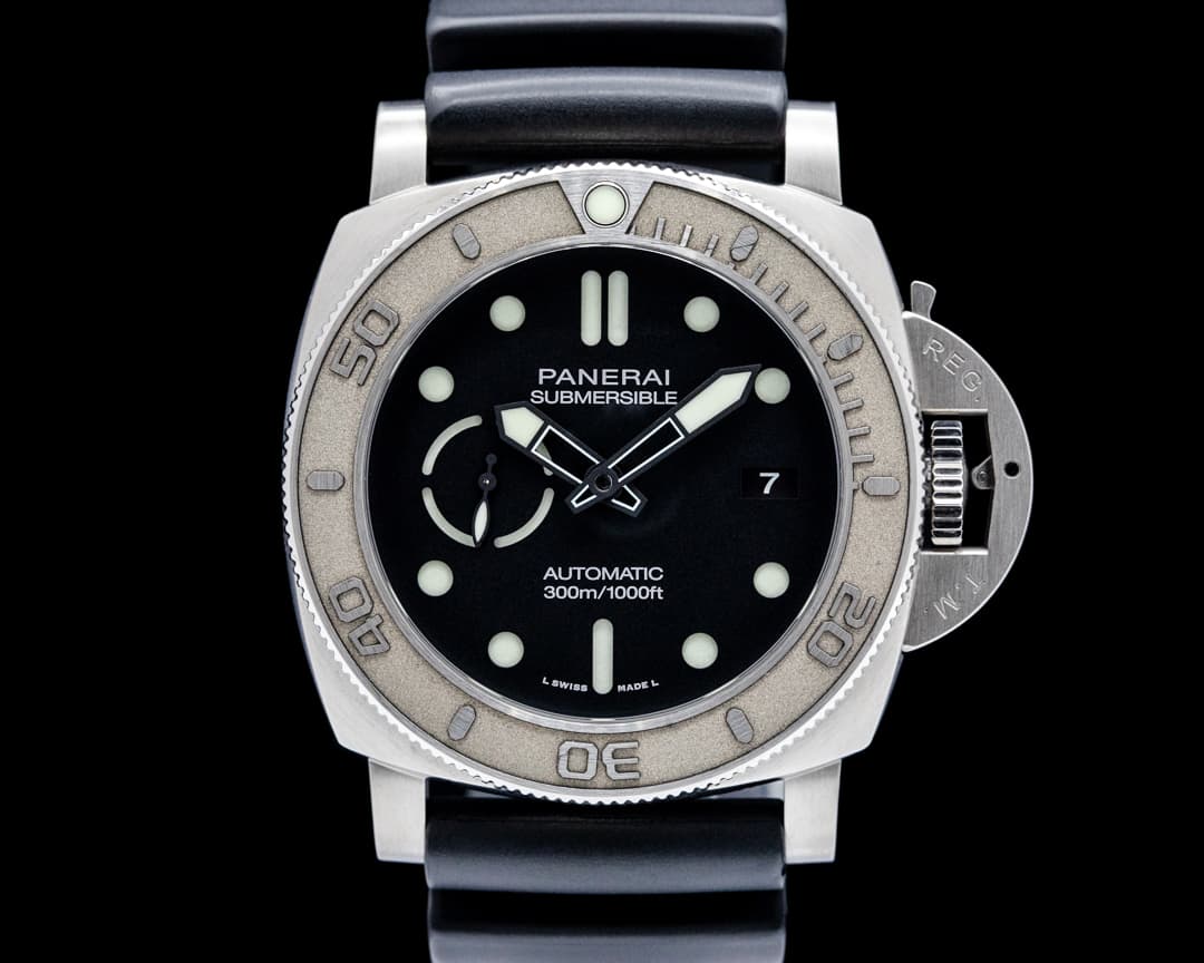 Image of Panerai Luminor Submersible "Mike Horn" Edition Titanium Black Dial LIMITED