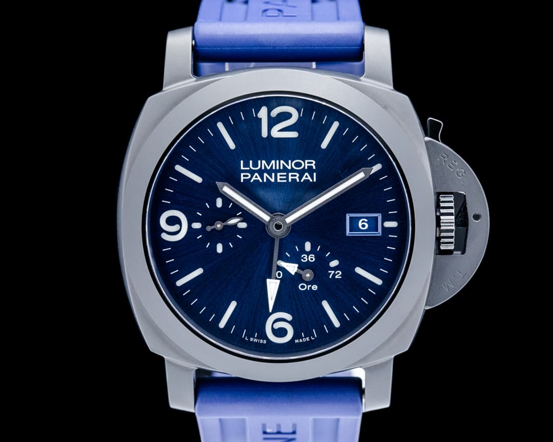 Image of Panerai PAM01574 Luminor GMT Power Reserve Ceramic Blue Dial