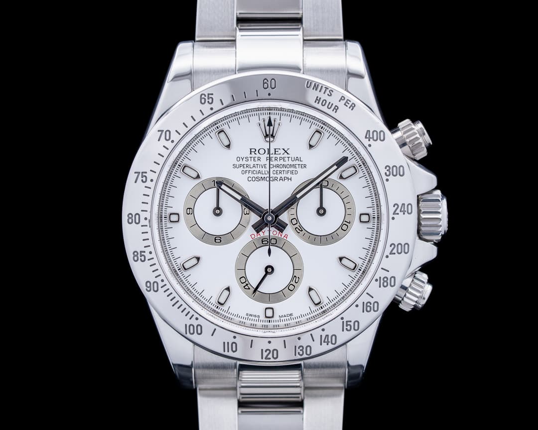 Rolex 116520 Daytona SS White Dial
