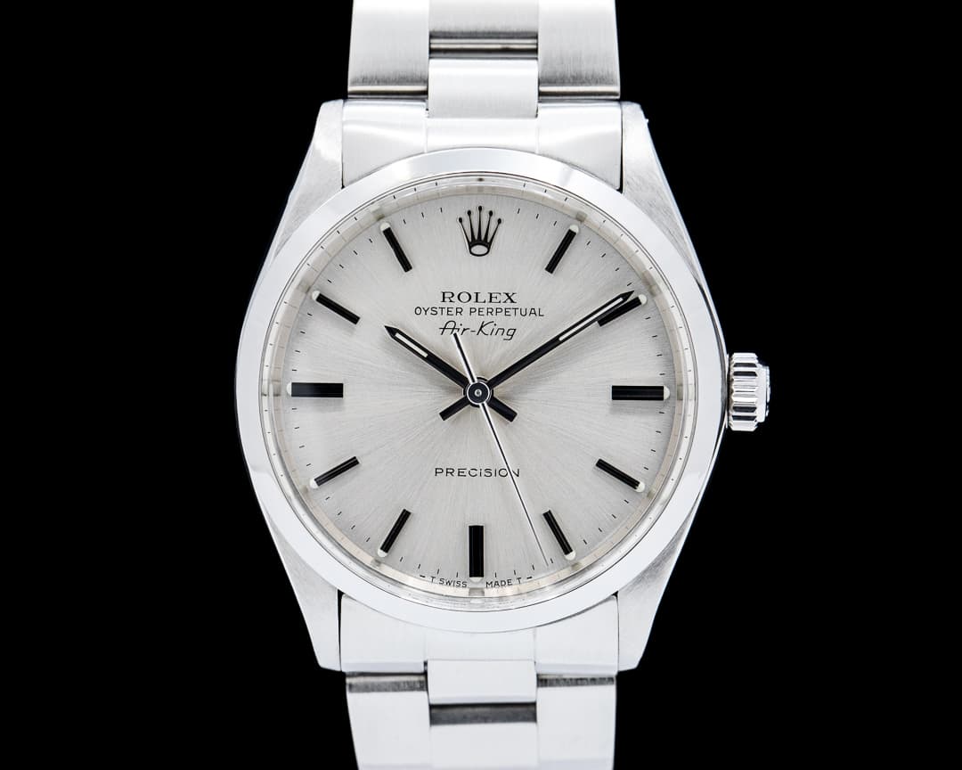 Rolex 5500 Air-King Precision SS Silver Dial
