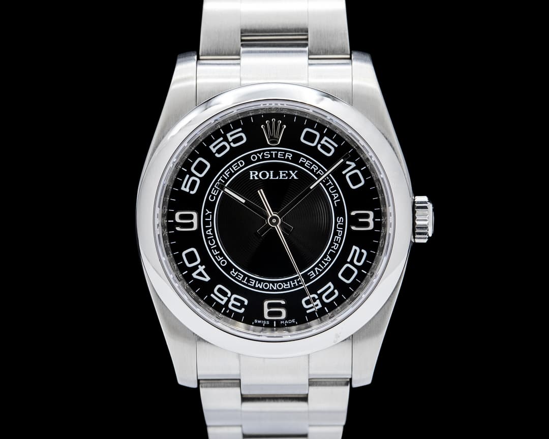 Rolex 116000 Oyster Perpetual 36 SS Black Concentric Dial