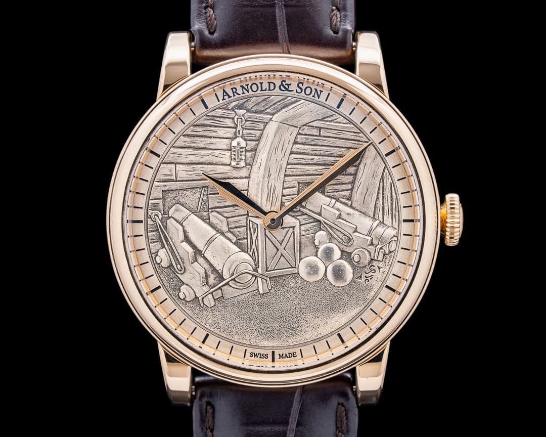 Arnold & Son HMS1 Victory 18K Rose Gold Victory Cannon Deck Dial LIMITED