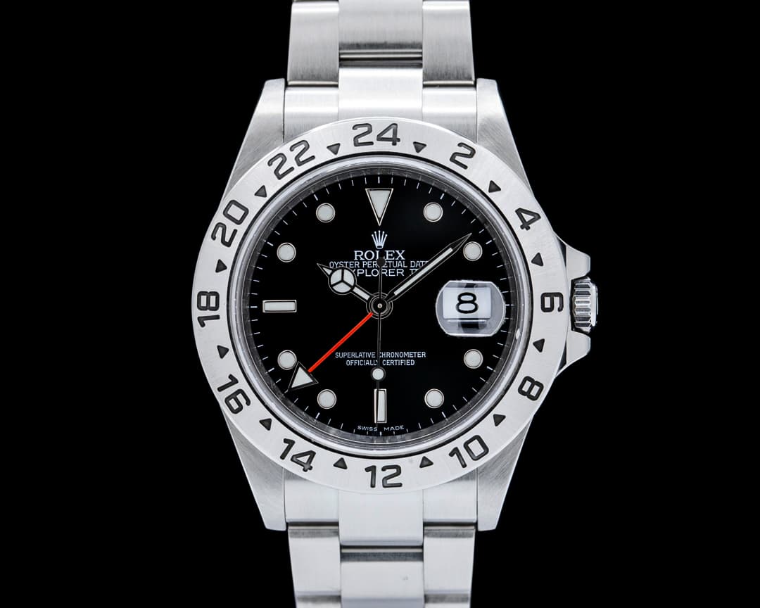 Rolex 16570 Explorer II SS Black Dial
