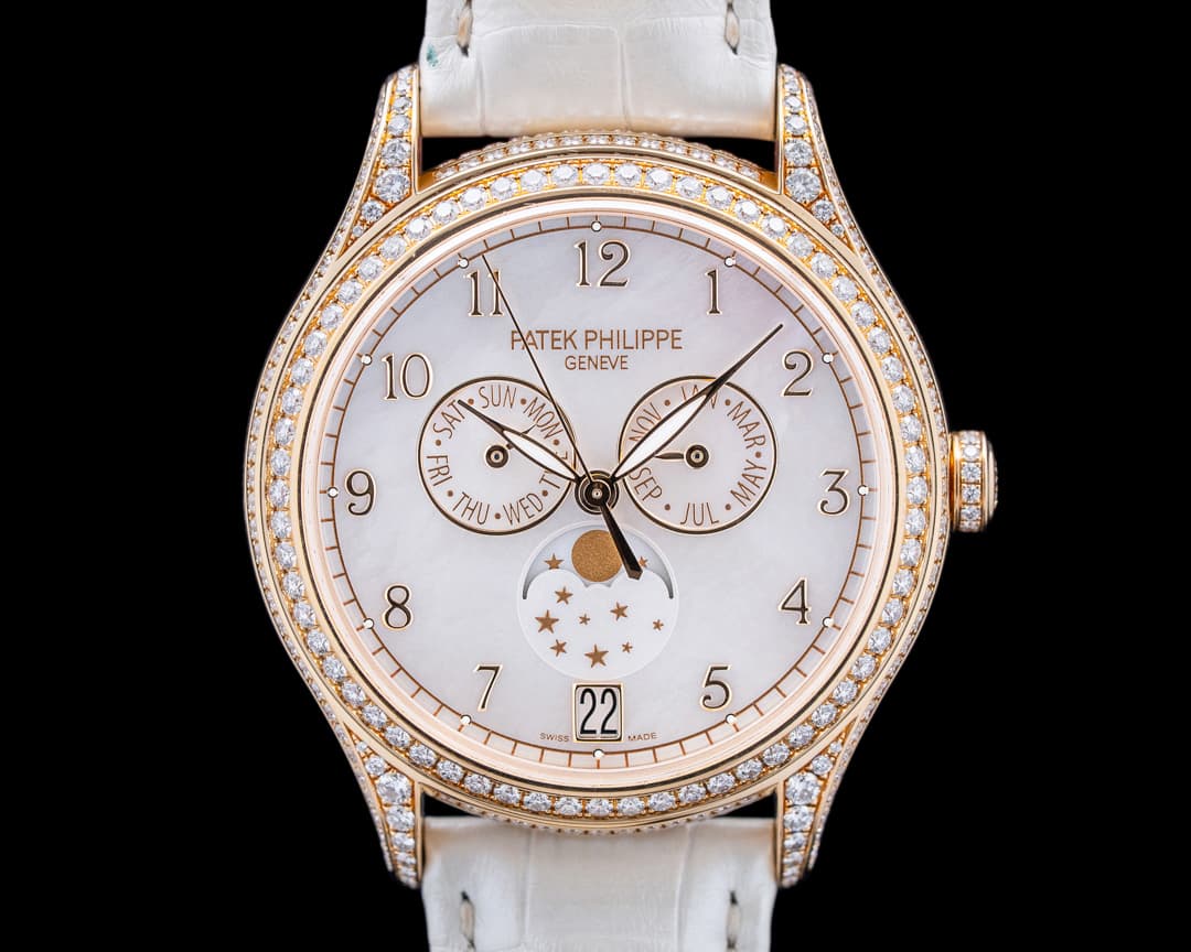 Patek Philippe 4948R Annual Calendar Moon Phases 18K Rose Gold Mother of Pearl Dial
