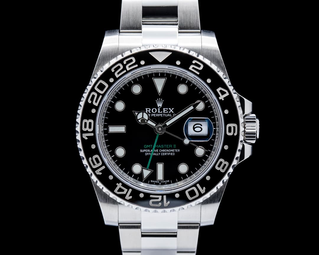 Rolex 116710LN GMT-Master II Ceramic SS Black Dial