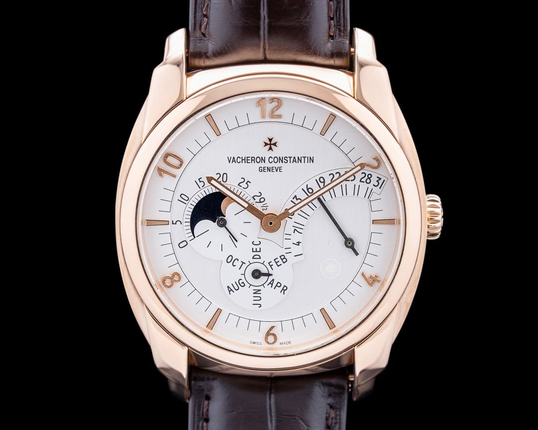 Vacheron Constantin 86040 Quai de l'Ile Retrograde Annual Calendar 18K RG Silver Dial
