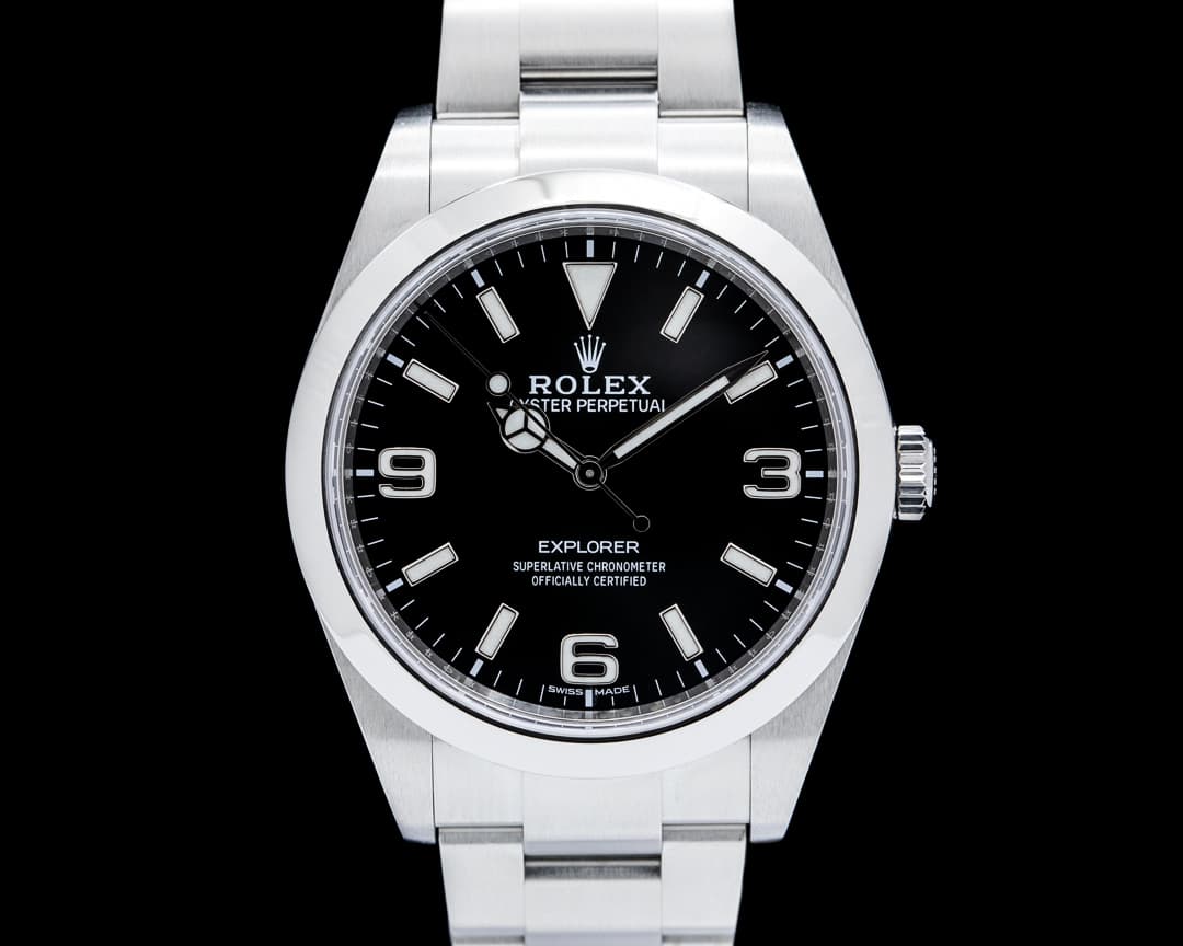 Rolex 214270 Explorer I SS Black Dial