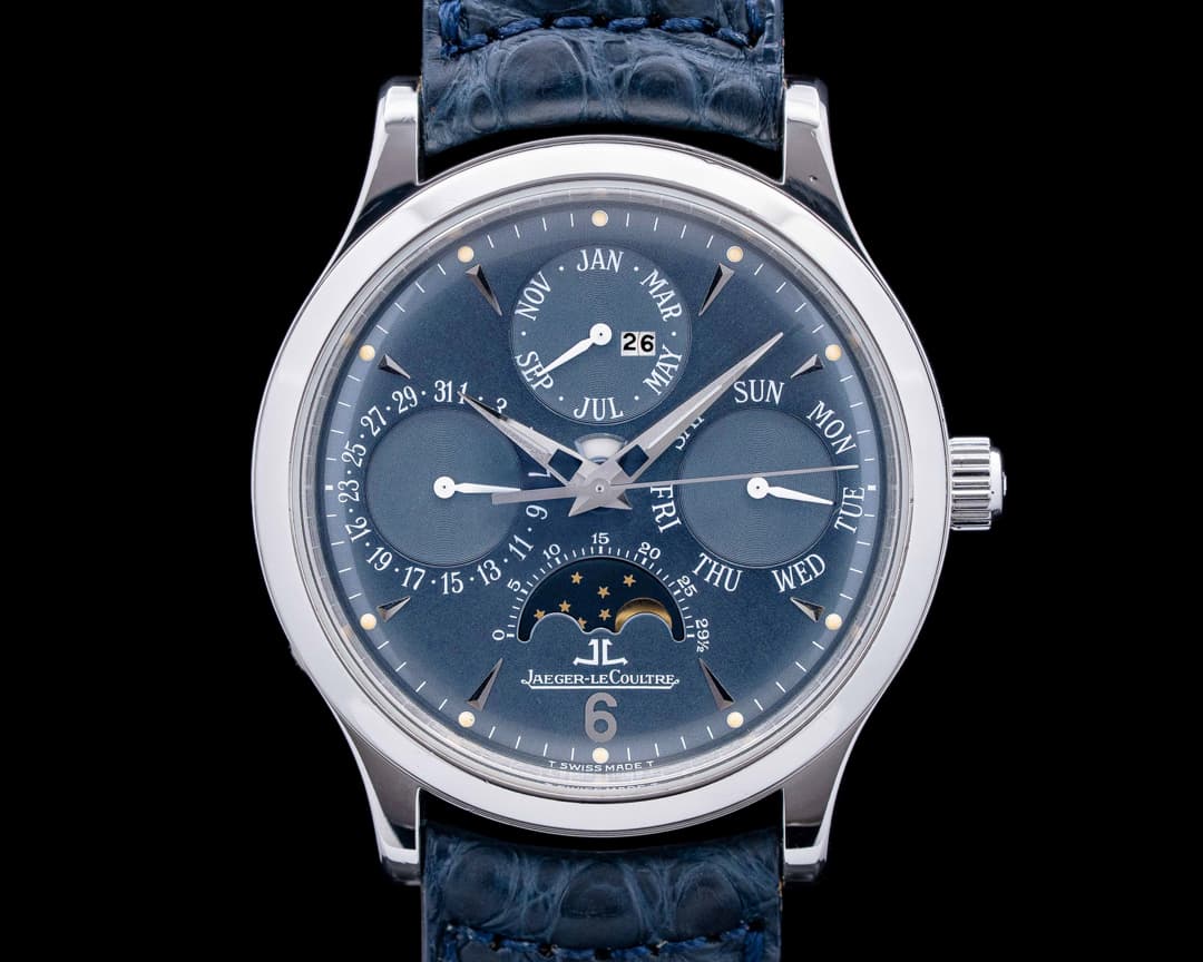 Jaeger-LeCoultre 140.6.80 Master Control Perpetual Platinum Blue Dial LIMITED
