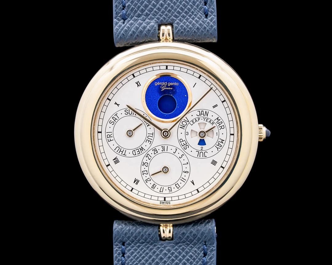 Gérald Genta G21324 Perpetual Calendar 18K Yellow Gold Cream Dial