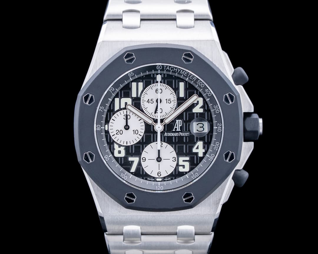 Audemars Piguet 25940SK Royal Oak Offshore Chronograph "Rubberclad" SS Black Dial