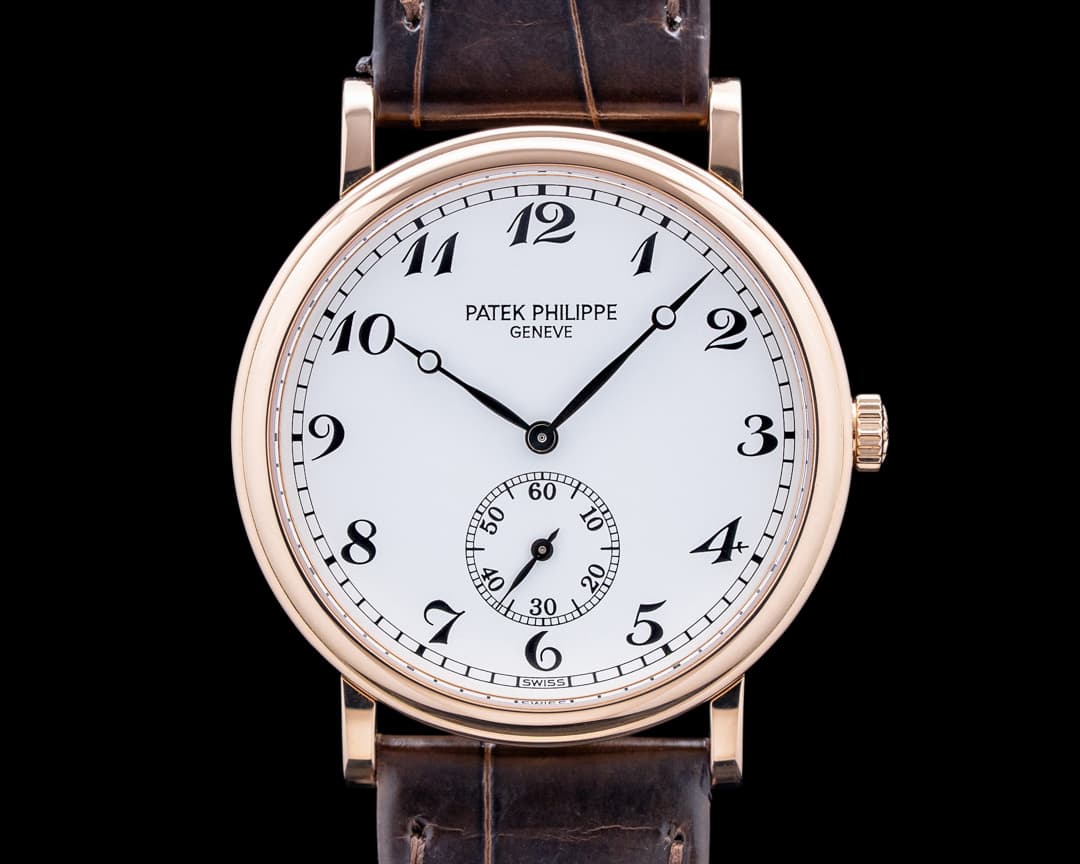 Patek Philippe 5022R Calatrava Officer 18K Rose Gold White Dial