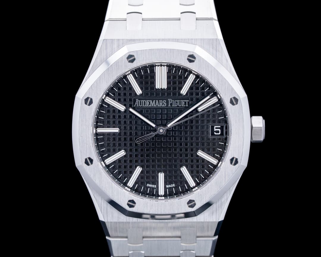 Image of Audemars Piguet 15510ST Royal Oak SS Black Dial