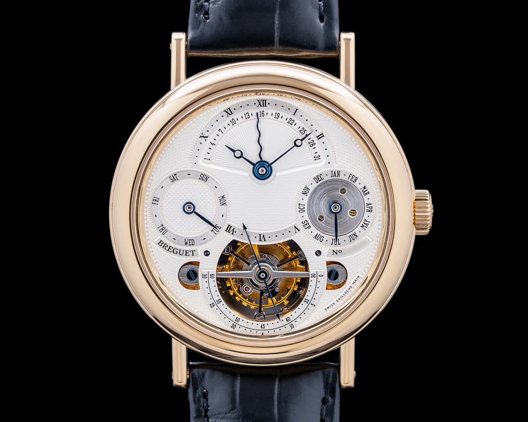 Breguet 3757BA Classique Tourbillon Perpetual Calendar 18K YG Silver Dial