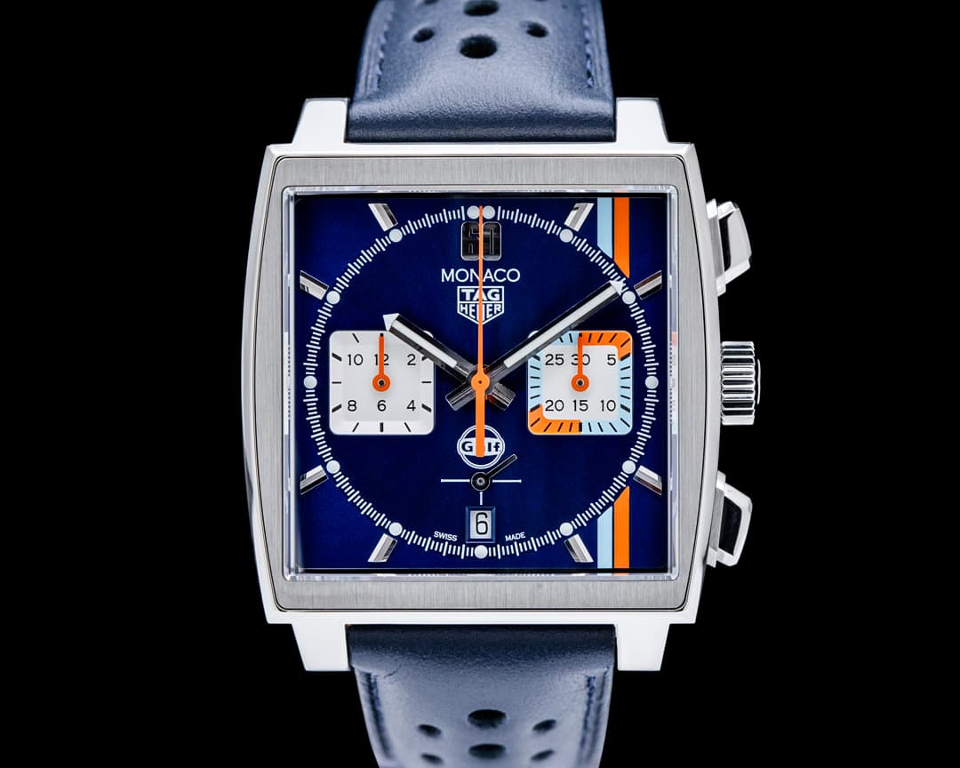 Heuer Monaco Gulf Chronograph SS Blue Dial