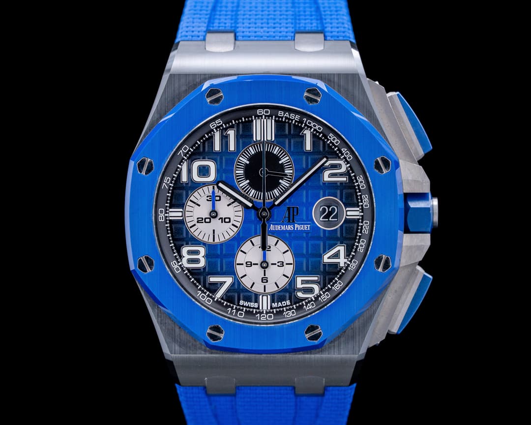 Audemars Piguet 26405CE Royal Oak Offshore Blue Ceramic Smoked Blue Dial