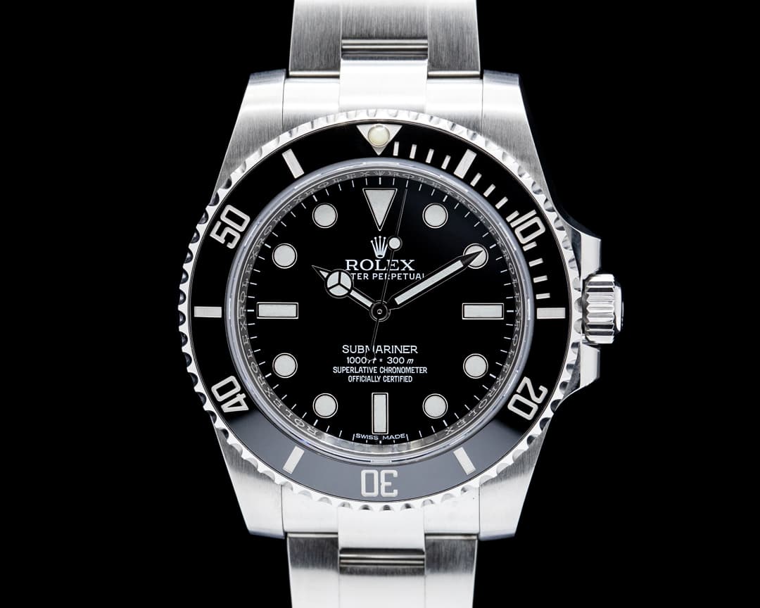 Rolex 114060 Submariner No Date SS Black Dial