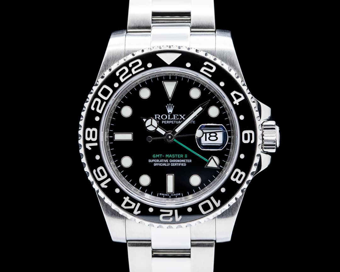 Rolex 116710LN GMT-Master II Ceramic SS Black Dial