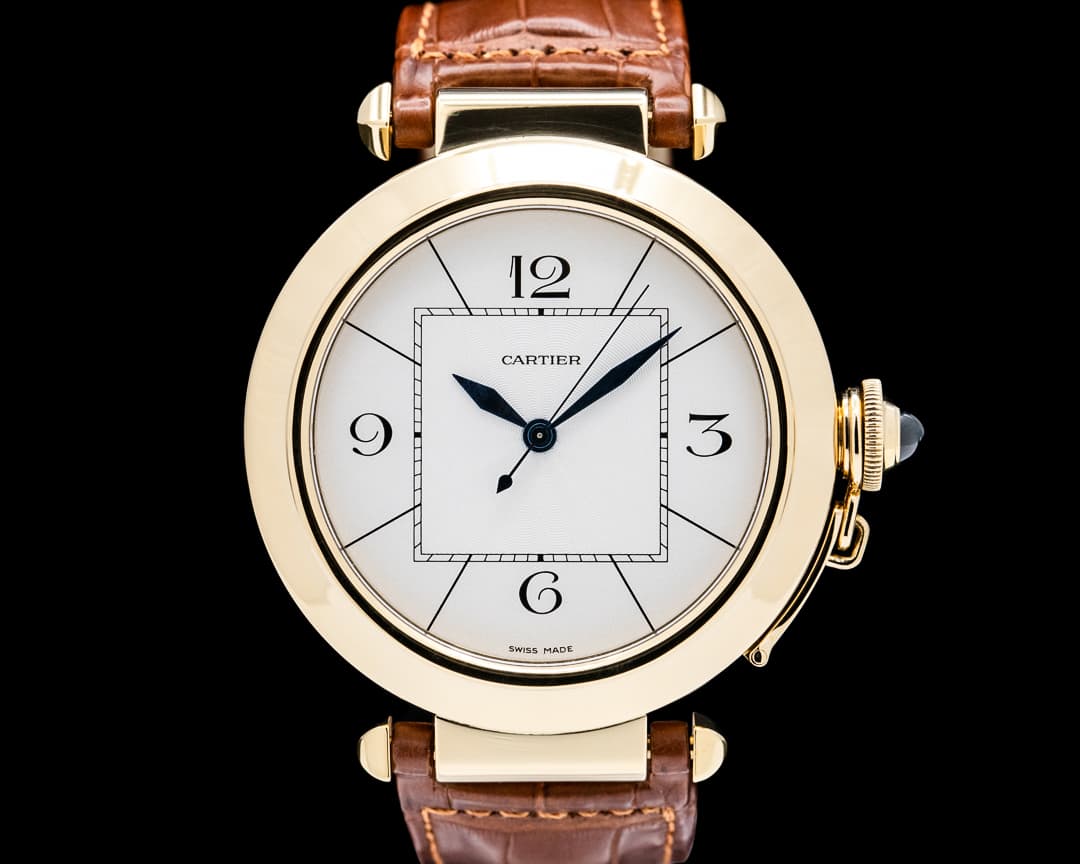 Cartier W3019551 Pasha XL 18K Yellow Gold Silver Dial