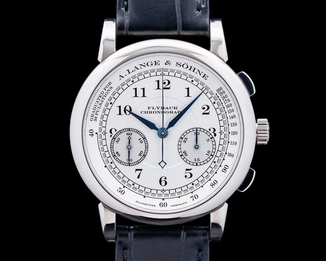 A. Lange & Söhne 401.026 1815 Flyback Chronograph "FIRST SERIES" 18K WG Silver Dial