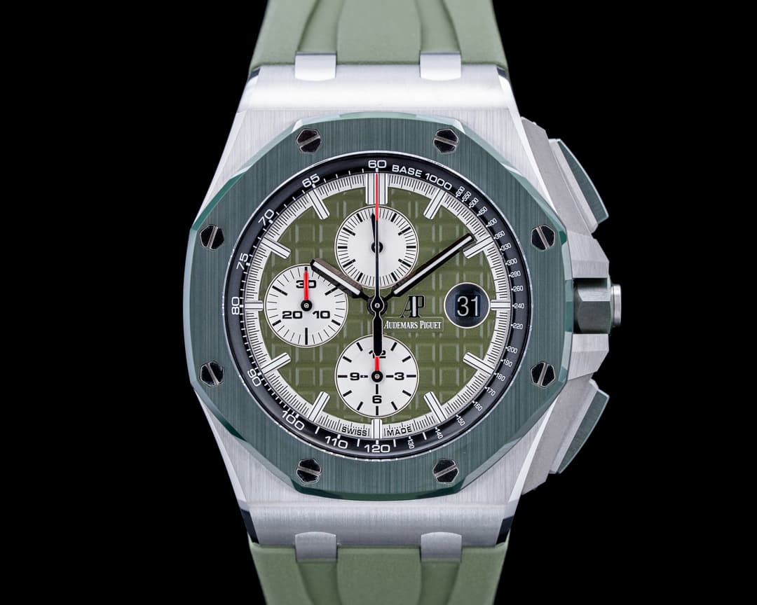 Audemars Piguet 26400SO Royal Oak Offshore "Green Camo" SS Green Dial LIMITED