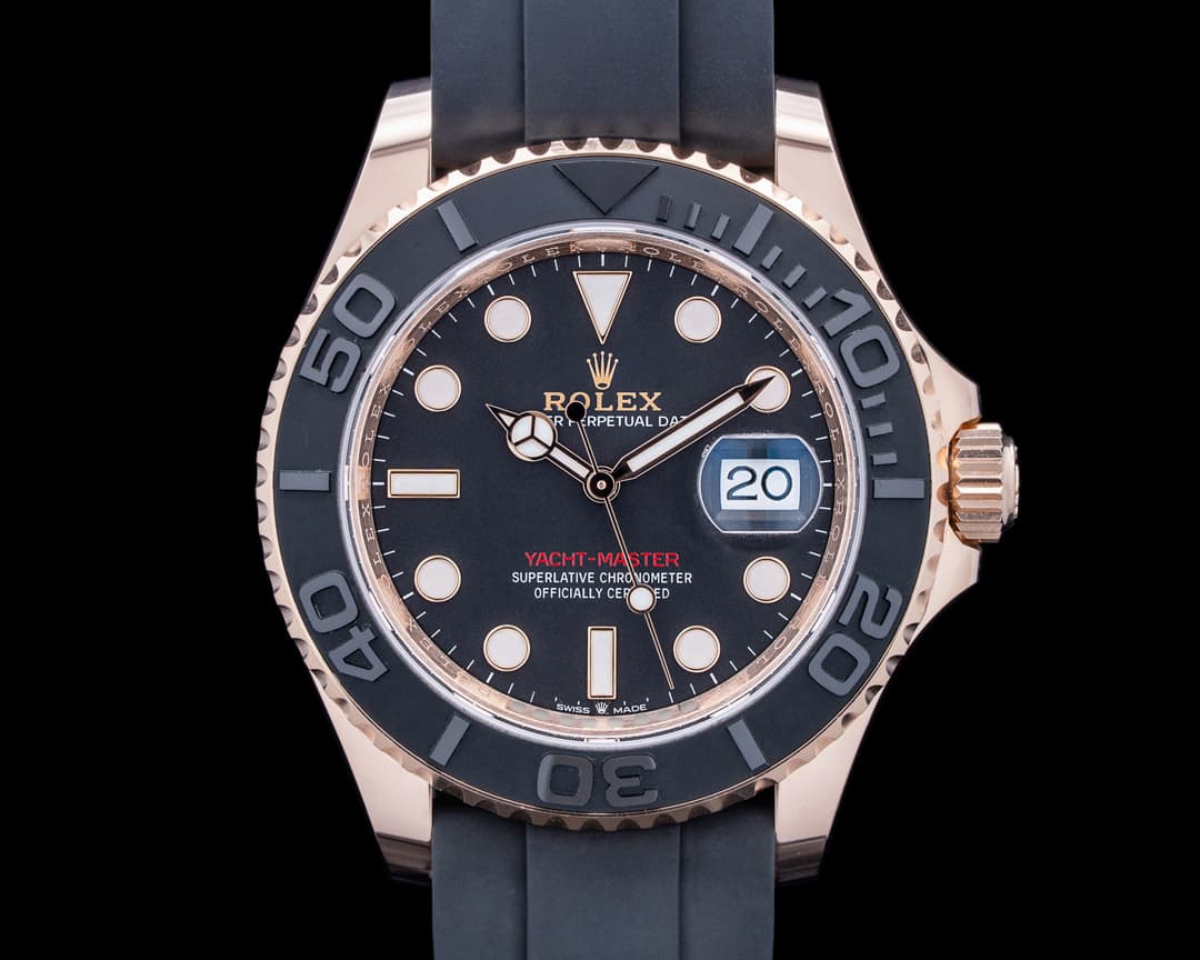 Image of Rolex 126655 Yacht-Master 40 18K Rose Gold Black Dial