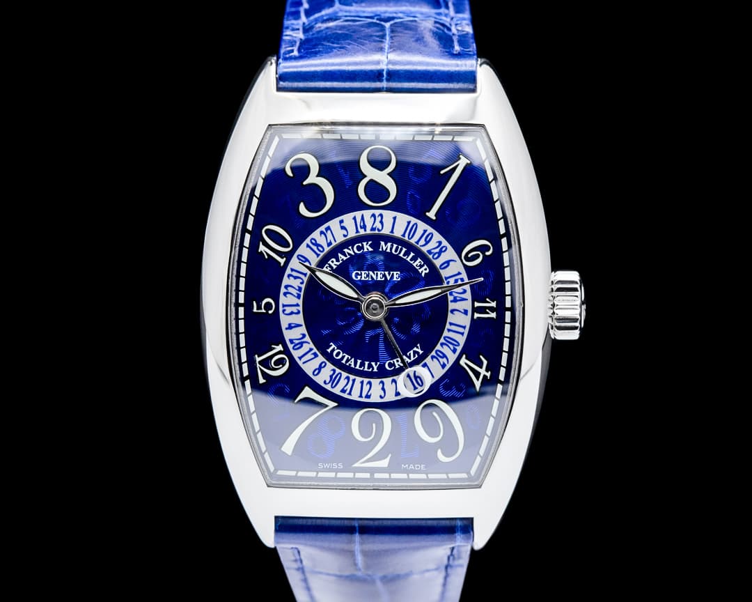 Franck Muller Cintree Curvex Crazy Hours Titanium Blue Dial