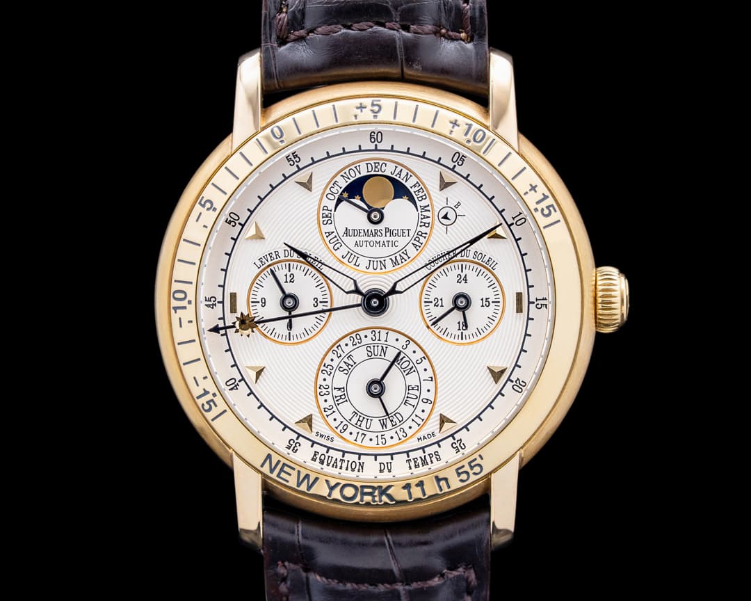 Audemars Piguet 25934BA Jules Audemars Equation of Time 18K Yellow Gold Silver Dial