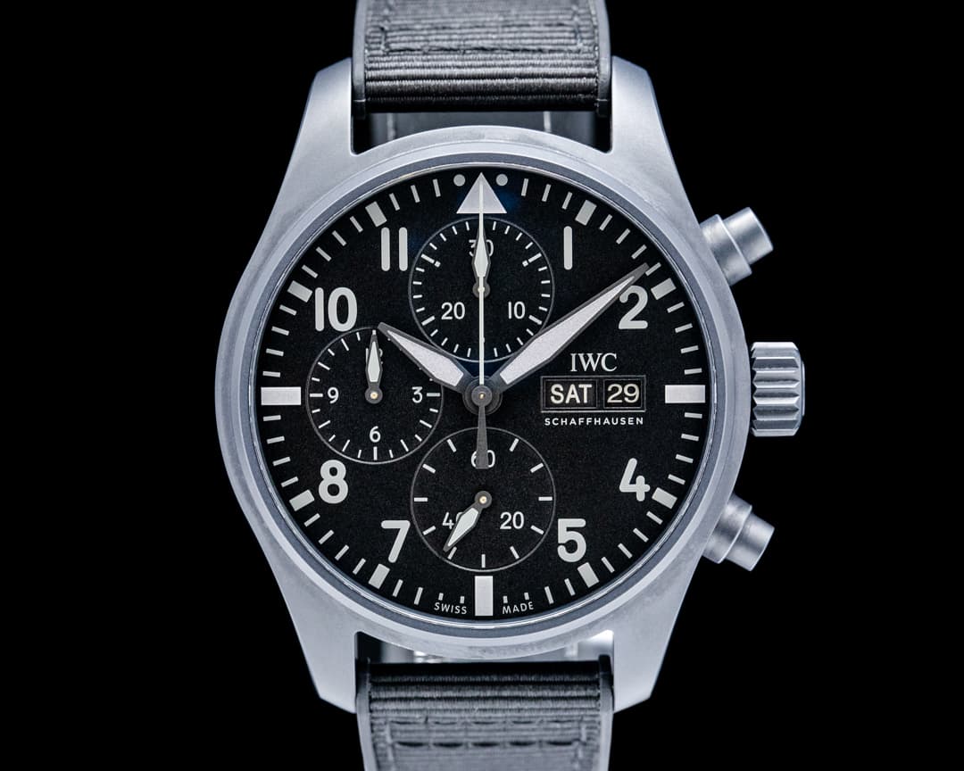 IWC Top Gun Chronograph Ceratanium Black Dial